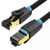 Vention Omrežni kabel Cotton Braided Cat.8 SFTP Patch Cable 3m, črn