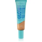 Rimmel Kind & Free Glow It Up Moisturising Skin Tint puder normalna koža 30 ml Odtenek 210 golden beige