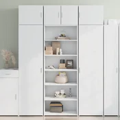 Visoka komoda bijela 70x41x185 cm od konstruiranog drva