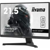 IIYAMA G2250HS-B1 21.5inch ETE VA-panel Gaming G-Master Black Hawk FreeSync 1920x1080 75Hz 250cd/m2 HDMI DP 1ms Speakers Black Tuner