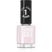 Rimmel Super Gel gel lak za nohte brez uporabe UV/LED lučke odtenek 105 Pink Glazed 12 ml
