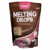 KAPLJICE BELA ČOKOLADA MELTING DROPS, LEONE, 500G