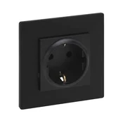Legrand - kucna SCHUKO uticnica s okvirom 250V/16A NILOE STEP crna