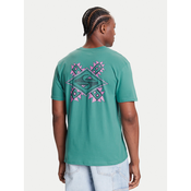 Quiksilver Majica Ev Swell Ovation Ss EQYZT08187 Zelena Comfort Fit