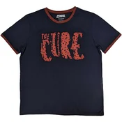 The Cure Logo Ringer Navy Blue XL Majica