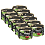Super Rafi Cat Adult P&F Game and Chicken hearts 12 x 185 g