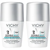 Vichy Set - Roll-on dezodorans protiv znojenja, 2 x 50 ml