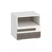 Nocni stocic SARPA 45x46 cm bela/braon