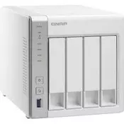 QNAP NAS storage TS-431P  1 GB, 512 MB NAND flash, Power, Reset, USB one touch copy, 90W spoljnje