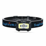 Supfire X30 flashlight with non-contact switch, USB, 500lm, 130m (6956362903227)