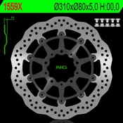 shumee Sprednji plavajoči zavorni disk Wave Kawasaki Z 06-18 310x80x5.0mm