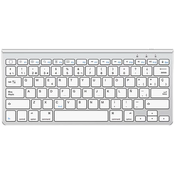 Wireless iPad keyboard Omoton KB088 with tablet holder (silver)