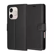 Etui Techsuit Leather Folio za Honor 600 Lite - črn