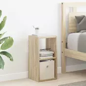 vidaXL Nočna omarica Sonoma hrast 25,5 x 22 x 49,5 cm Konstruiran les
