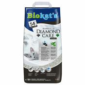 Biokats Diamond Care Classic Scented Fine Cat Litter with Activated Carbon and Aloe Vera - 1 Bag (1 x 10 L)