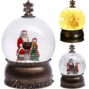 steklena krogla z LED glasbeno skrinjico božična figurica glasbene skrinjice snežna svetilka