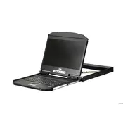 ATEN 1U Ultra Short Depth Single Rail WideScreen LCD Console (USB/VGA) (CL3100NX-ATA-AG)