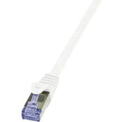 LogiLink RJ45 mrežni kabel CAT 6A S/FTP [1x RJ45 utikač - 1x RJ45 utikač] 2 m bijeli nezapaljivi, z