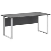 MID.YOU PISALNA MIZA kovina, leseni material antracit, barve aluminija