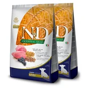 Farmina N&D dog LG PUPPY MINI Lamb & Blueberry 2 x 7 kg