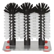 ich-zapfe Čistilna krtačka za kozarce z kovinsko podlago 3x18cm, stabilna in robustna, (5000241972)