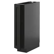 METOD Podni element s policama, Crnosiva/Lerhyttan crno bajcovano, 20x60 cm