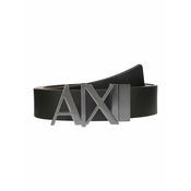 Armani Exchange za moške. 951017CC50554120 Črni usnjeni pas (34), Črna, Priložnostno, Classic