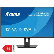 Iiyama PROLITE XB3294UHSCP-B1 LED monitor 31.5 3840 x 2160 4K 60 Hz VA 400 cd  3000 2 ms HDMI DP USB-C SPEAKERS BLACK