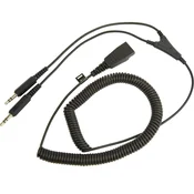 Jabra PC kabel QD na 2x3,5 mm, črn