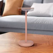 Näve LED luč za polnjenje za teraso Pasi, roza Višina 26 cm Kovina na dotik - Dnevna soba/jedilnica - Sodobni