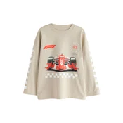 Next Majica F1 bež/rdeča/črna/bela