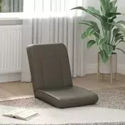Podesivi podni naslonjac Siva Umjetna koža