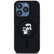 Karl Lagerfeld KLHMP13LSCMKCRHK Apple iPhone 13 / 13 Pro hardcase Silicone Karl & Choupette MagSafe black