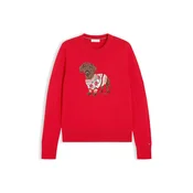TOMMY HILFIGER Pulover pesek/rjava/rdeča/bela