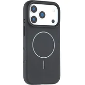 GS Silikonski ovitek za iPhone 17 Pro - združljiv z MagSafe, odporen proti udarcem, črn