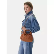 TOMMY HILFIGER Ročna torbica  kostanj rjava