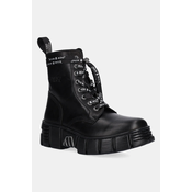 Kožne cizme New Rock CRUST NEGRO + TOWER CASCO