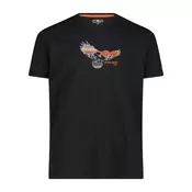 CMP MAN T-SHIRT, maja m.kr poh, črna 30T5057