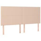 Vidaxl Vzglavje postelje Cappuccino 180x5x118/128 cm umetno usnje