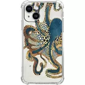 shumee Ovitek Octopus za iPhone 14, TPU, moder