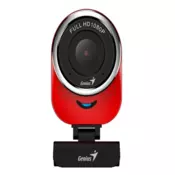 GENIUS spletna kamera QCam 6000/ rdeča/ Full HD 1080P/ USB2.0/ mikrofon
