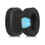 INF Črne Gel Blazinice za Ušesa za Logitech G PRO X - Komplet 2, (5000074443)