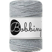 Bobbiny 3PLY Macrame Rope 1,5 mm Silver Vrvica