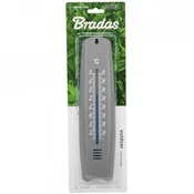 Bradas Zunanji okenski termometer, plastičen siv, -25/50 stopinj C, dolžina 26 cm