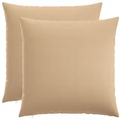 vidaXL Prevleka za blazino 2 kos HEERLEN Krem 65 x 65 cm Blago