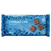 CHOKLAD LJUS Tablica mlečne čokolade, Rainforest Alliance certificirano, 100 g
