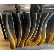 Casa Padrino luxury console black/gold 90 x 36 x H. 90 cm - Solid wood console table - Luxury furniture - Hotel furniture - Luxury furnishings