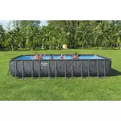 Bestway APX 365 – 561 KG, pravokutni bazen s metalnim okvirom i pijeskom filtrom – 732x366x132 cm