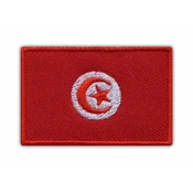 shumee Našitek zastave Tunizije - samolepilna podlaga - vezen našitek/značka/emblem
