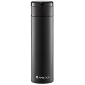 Ambition Termo steklenica Indi iz nerjavečega jekla 420 ml črne barve